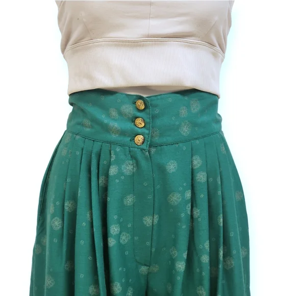 Vintage Wide Leg Cropped Palazzo Pants sm/med - Picture 4 of 9